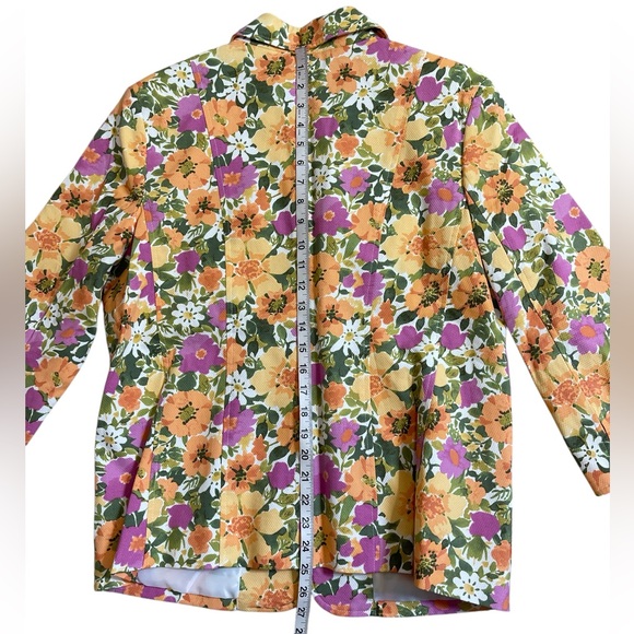 Multicolor floral cotton blazer - Picture 9 of 9